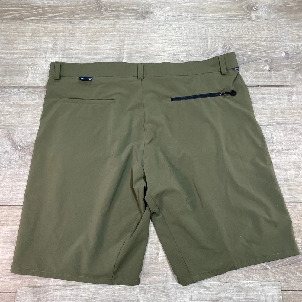 FORLOH Shorts‎ Mens 44 Green Polyester Spandex Hunting Outdoor Made in USA